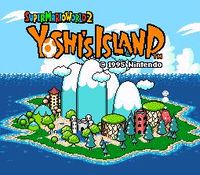 une photo d'Ã©cran de Super Mario World 2 - Yoshi s Island sur Nintendo Super Nes